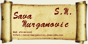 Sava Murganović vizit kartica